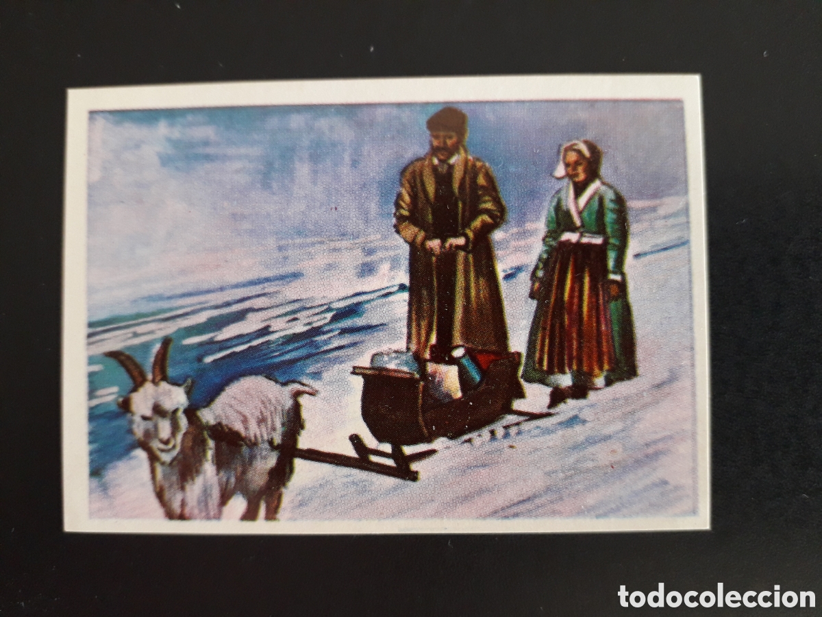 Coleccionismo Cromos antiguos: PEQUE&Ntilde;O TRINEO, RAZAS HUMANAS N&deg; 88 CHOCOLATES ELGORRIAGA 1968 SIN PEGAR, PEDIDO M&Iacute;NIMO 3&euro;