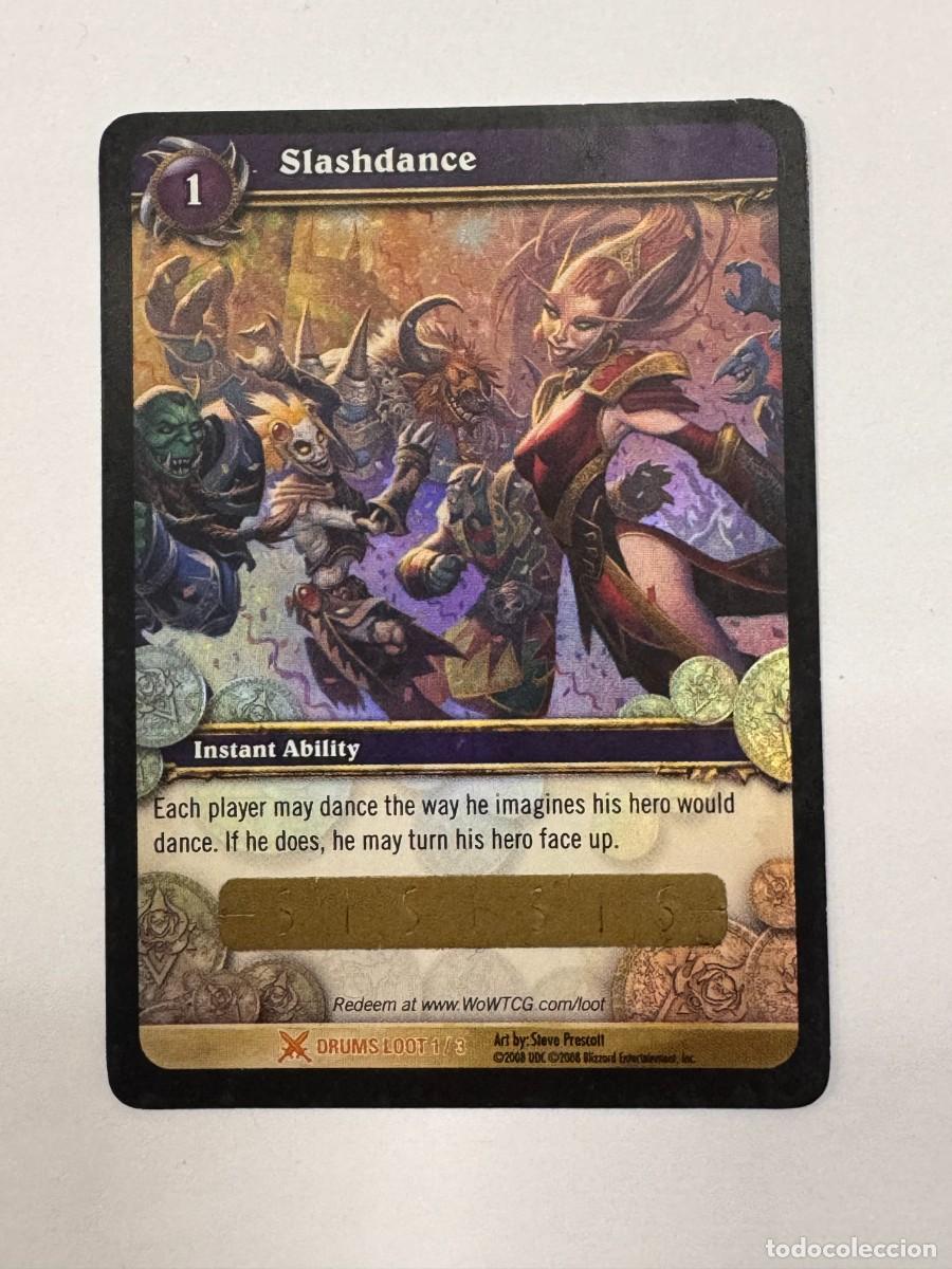 Coleccionismo Cromos antiguos: CARTA WORLD OF WARCRAFT 1 &rdquo;SLASHDANCE&rdquo; - WOW