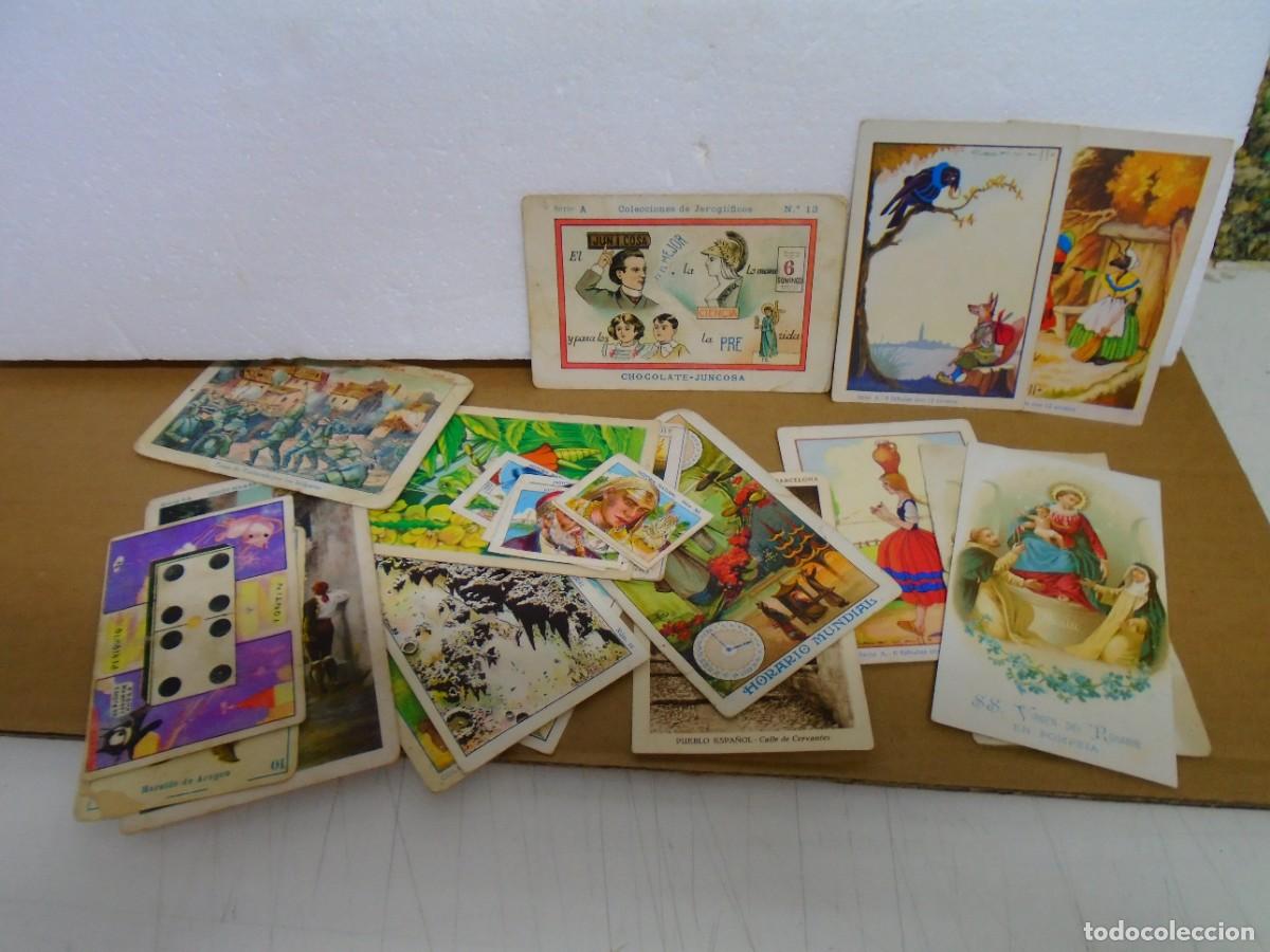 Coleccionismo Cromos antiguos: CROMOS/CHOCOLATES JUNCOSA,VARIAS COLECCIONES/LOTE DE 25 CROMOS.