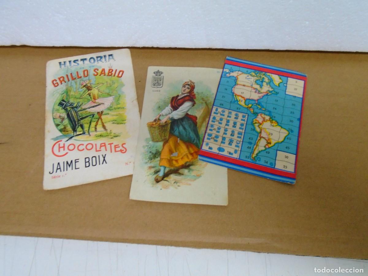 Colecionismo Cromos antigos: CROMOS/CHOCOLATES JAIME BOIX,VARIAS COLECCIONES/LOTE DE 3 CROMOS.