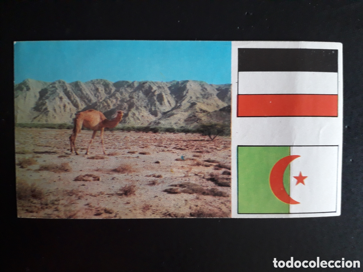 Coleccionismo Cromos antiguos: CAMELLO, &Aacute;FRICA EL MUNDO CONTINENTES, BANDERAS N&deg; 1 LECHE RAM SIN PEGAR, PEDIDO M&Iacute;NIMO 3&euro;