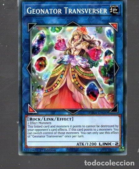 Coleccionismo Cromos antiguos: CROMO DE KONAMI YU GI OH DEL A&Ntilde;O 2020 GEONATOR TRANSVERSAL