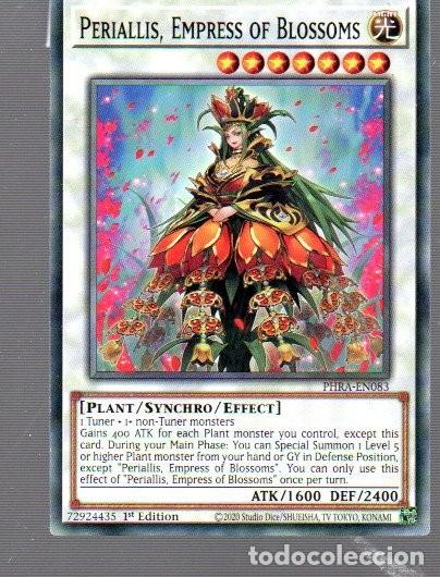 Coleccionismo Cromos antiguos: CROMO DE KONAMI YU GI OH DEL A&Ntilde;O 2020 PERIALLIS EMPRESS OF BLOSSOMS