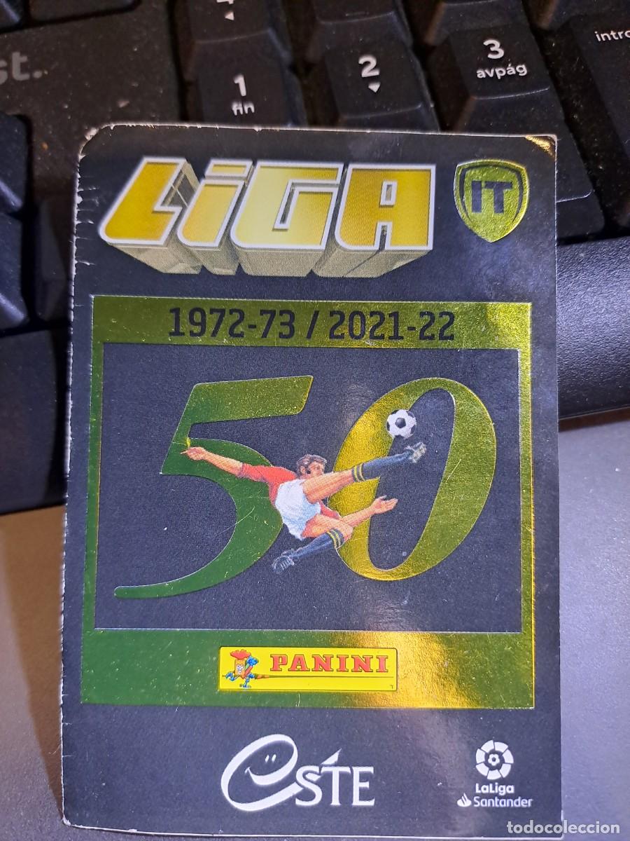 Coleccionismo Cromos antiguos: CROMO LA ISLA DEL TESORO 1 LOGO 50 A&Ntilde;OS LIGA 2021 2022 21 22 ESTE PANINI NUNCA PEGADO
