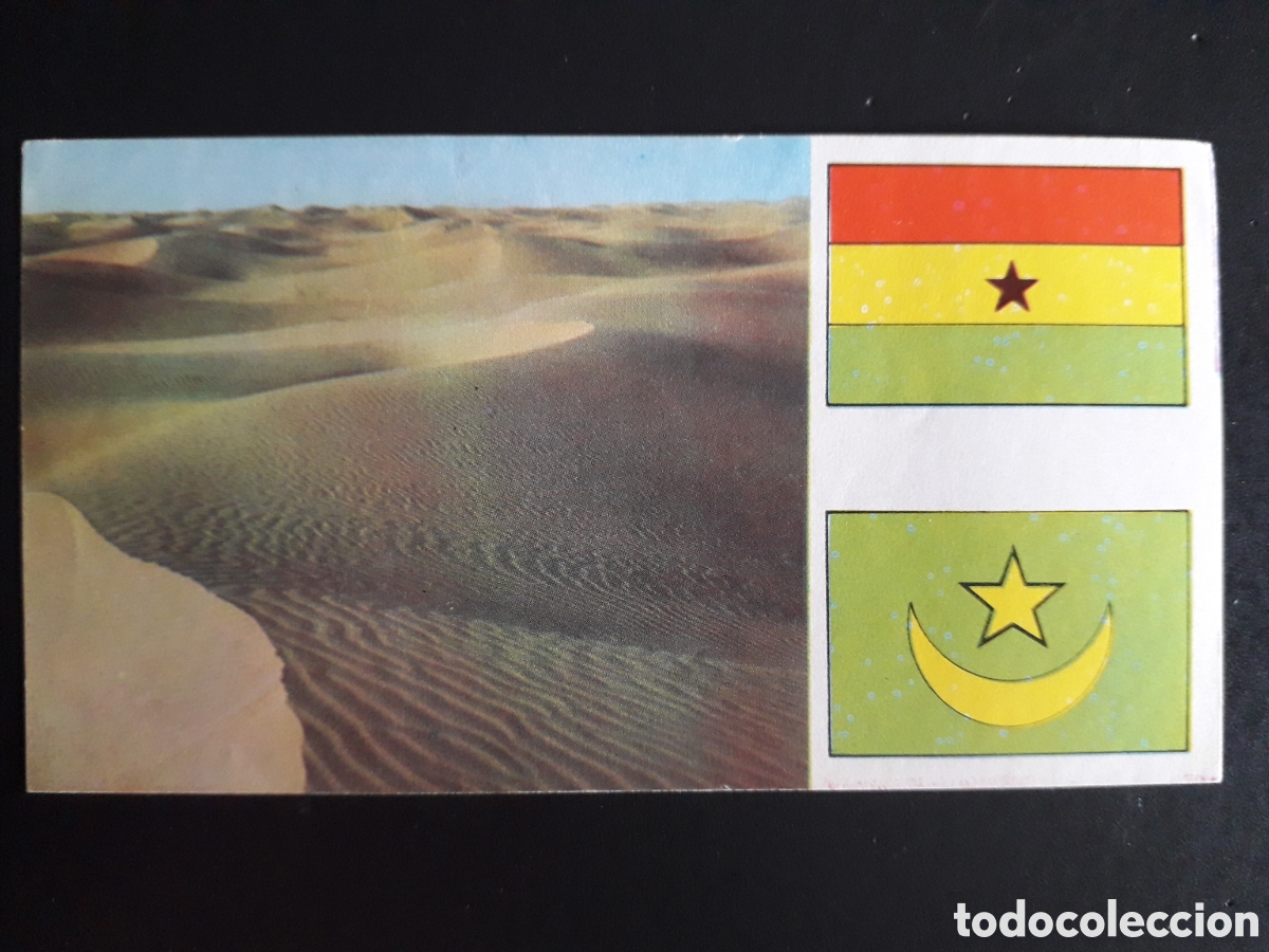 Coleccionismo Cromos antiguos: ARGELIA, DESIERTO, &Aacute;FRICA EL MUNDO CONTINENTES, BANDERAS N&deg; 16 LECHE RAM SIN PEGAR, PEDIDO M&Iacute;NIMO 3&euro;