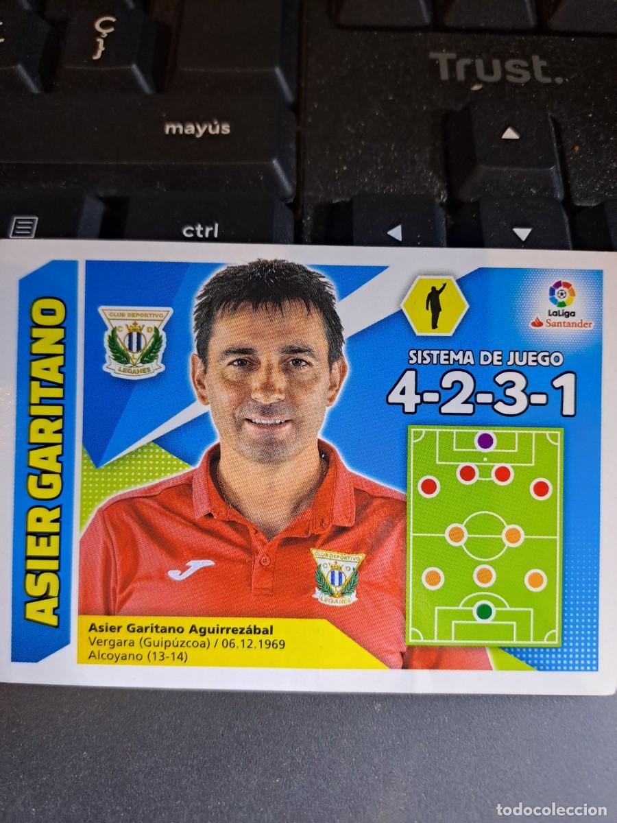 Coleccionismo Cromos antiguos: CROMO ASIER GARITANO 26 ENTRENADOR LEGANES LIGA 2017 2018 17 18 ESTE PANINI NUNCA PEGADO
