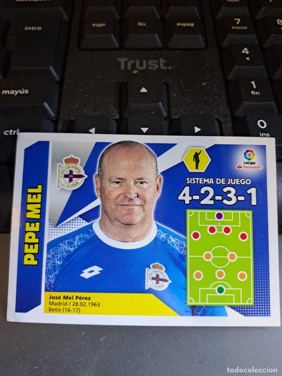 Coleccionismo Cromos antiguos: CROMO PEPE MEL 14 ENTRENADOR DEPORTIVO DE LA CORU&Ntilde;A LIGA 2017 2018 17 18 ESTE PANINI NUNCA PEGADO