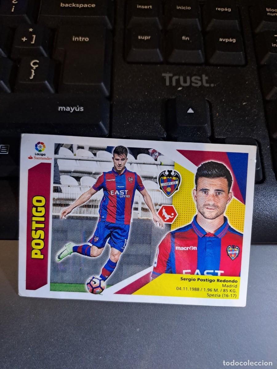 Coleccionismo Cromos antiguos: CROMO POSTIGO 5 LEVANTE LIGA 2017 2018 17 18 ESTE PANINI NUNCA PEGADO