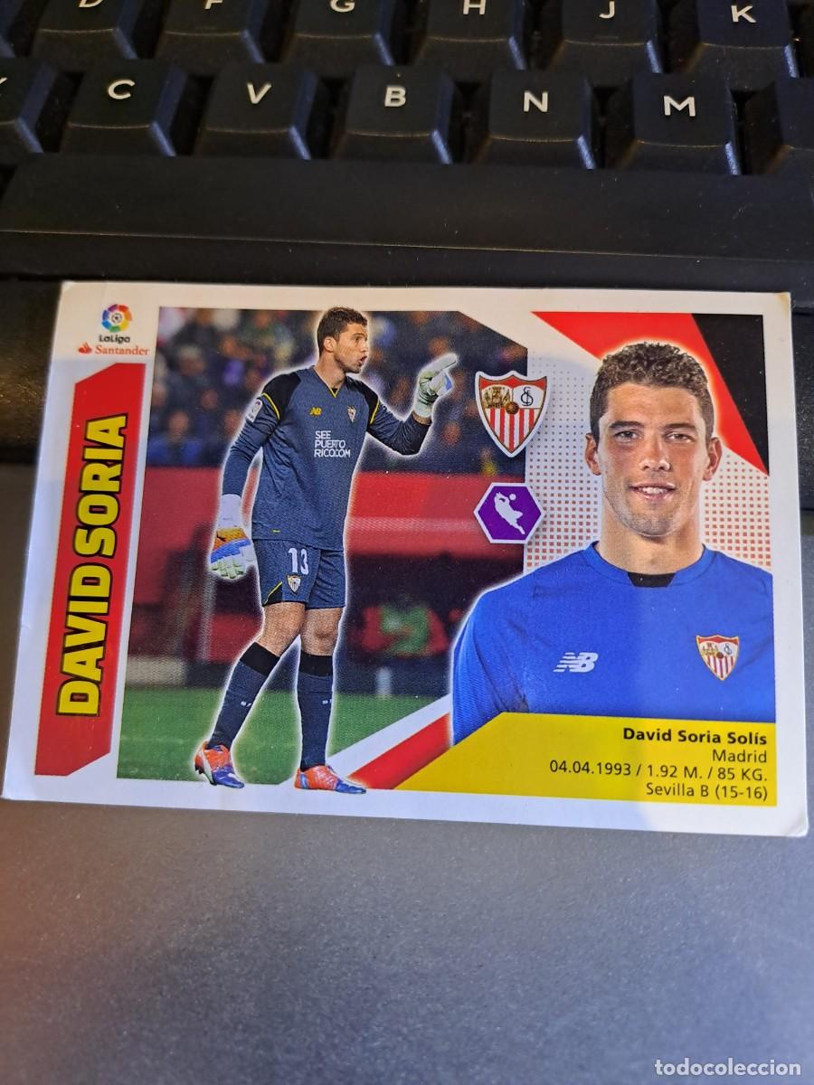 Coleccionismo Cromos antiguos: CROMO DAVID SORIA 2 SEVILLA LIGA 2017 2018 17 18 ESTE PANINI NUNCA PEGADO