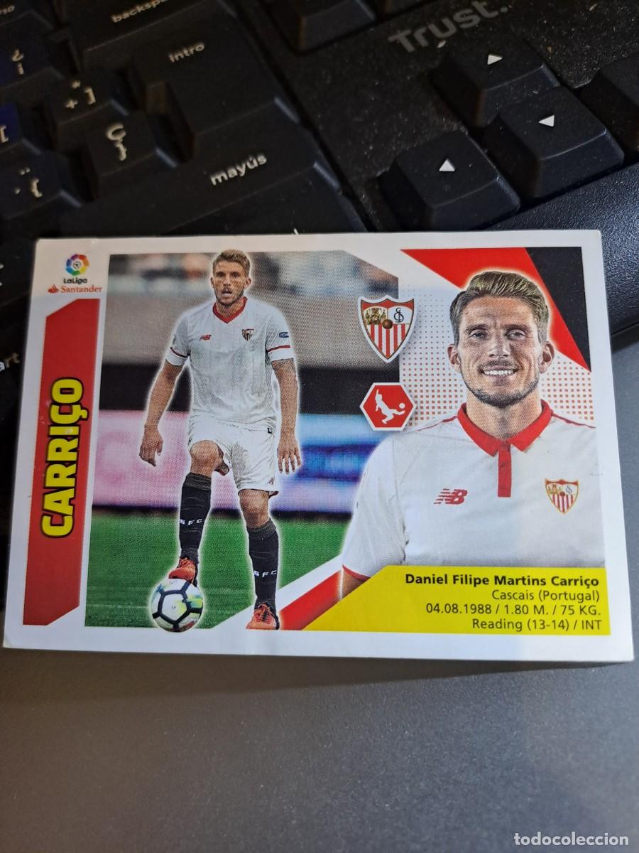 Coleccionismo Cromos antiguos: CROMO CARRICO 4 B 4B SEVILLA LIGA 2017 2018 17 18 ESTE PANINI NUNCA PEGADO