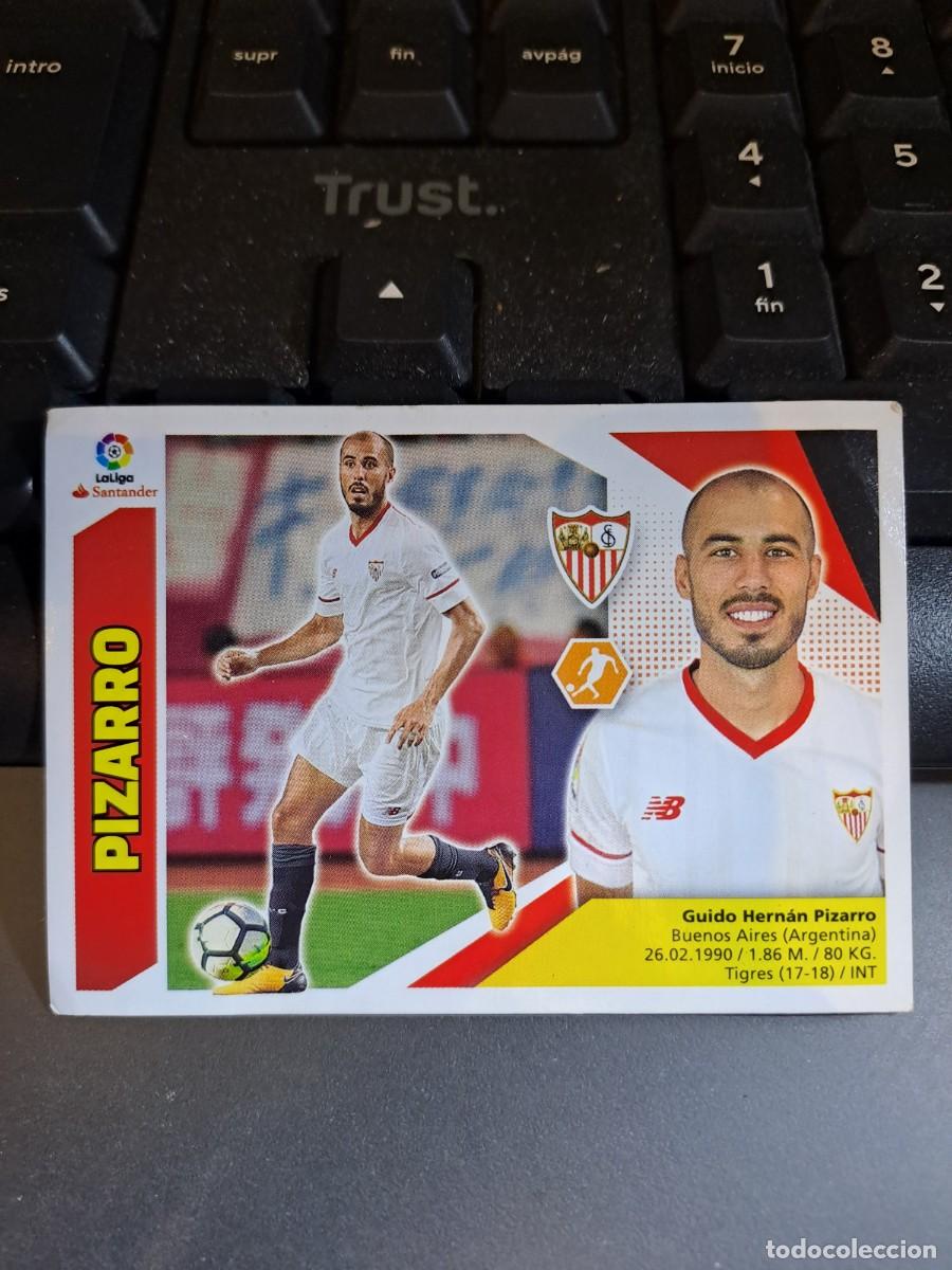 Coleccionismo Cromos antiguos: CROMO PIZARRO 10 SEVILLA LIGA 2017 2018 17 18 ESTE PANINI NUNCA PEGADO