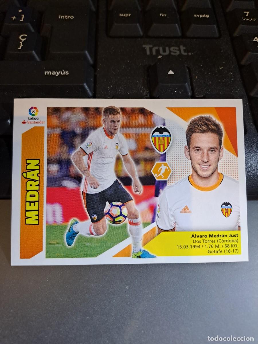 Coleccionismo Cromos antiguos: CROMO MEDRAN 9 A 9A VALENCIA LIGA 2017 2018 17 18 ESTE PANINI NUNCA PEGADO