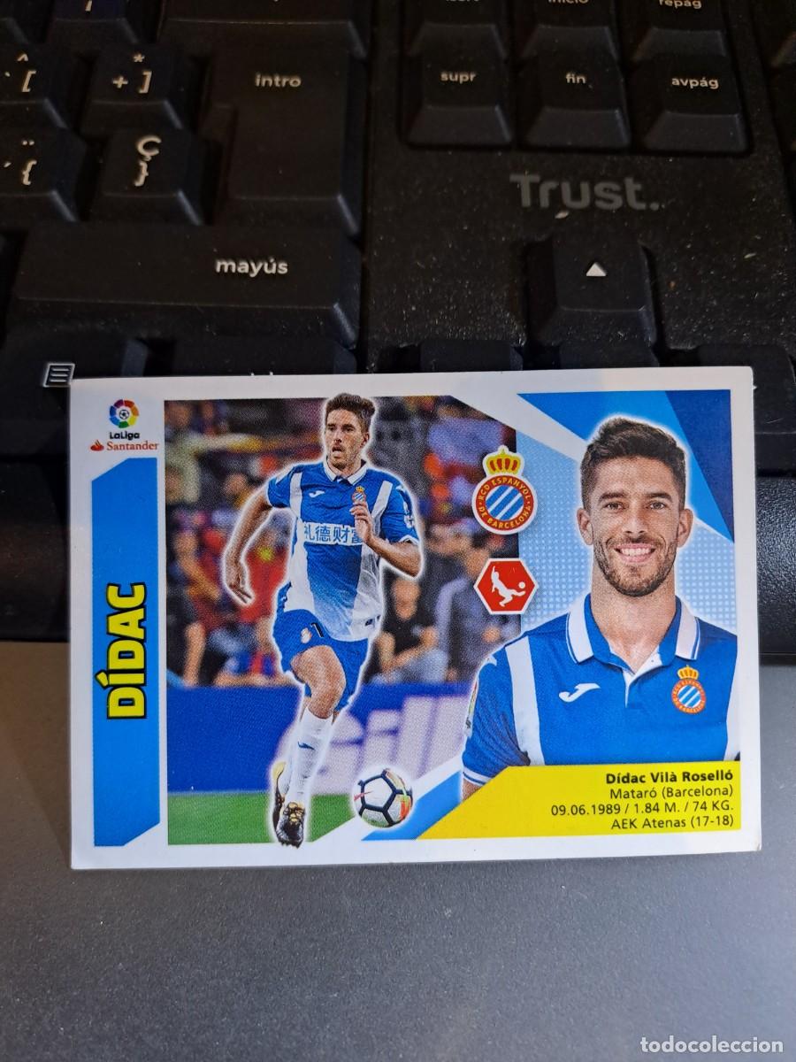 Coleccionismo Cromos antiguos: CROMO DIDAC 4 BIS COLOCA ESPANYOL ESPA&Ntilde;OL LIGA 2017 2018 17 18 ESTE PANINI NUNCA PEGADO