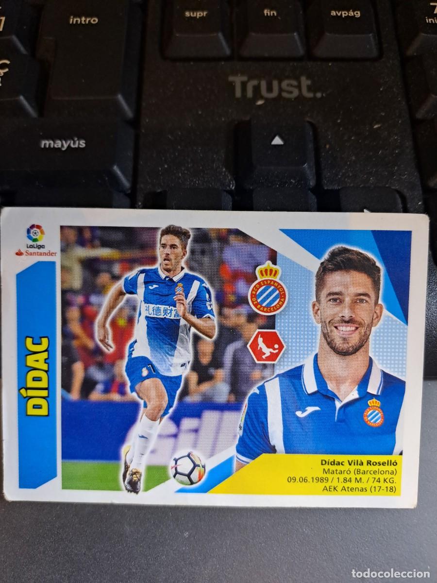 Coleccionismo Cromos antiguos: CROMO DIDAC 4 BIS COLOCA ESPANYOL ESPA&Ntilde;OL LIGA 2017 2018 17 18 ESTE PANINI NUNCA PEGADO