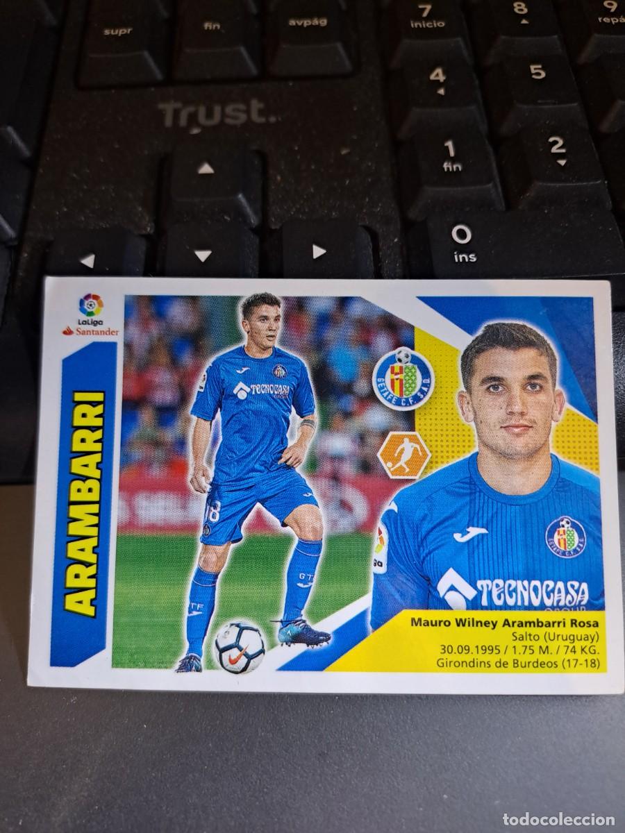 Coleccionismo Cromos antiguos: CROMO ARAMBARRI 9 BIS COLOCA GETAFE LIGA 2017 2018 17 18 ESTE PANINI NUNCA PEGADO