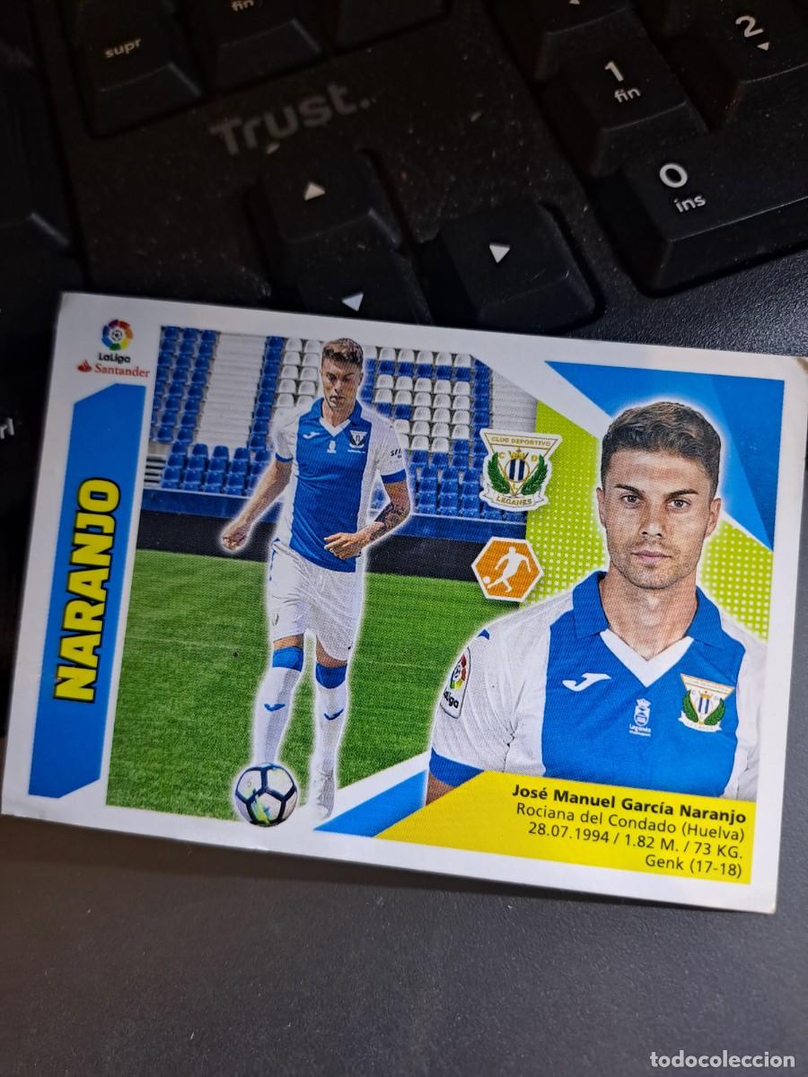 Coleccionismo Cromos antiguos: CROMO NARANJO 13 BIS COLOCA GETAFE LIGA 2017 2018 17 18 ESTE PANINI NUNCA PEGADO