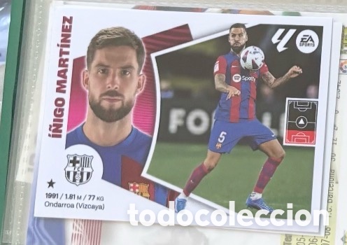 Coleccionismo Cromos antiguos: I&Ntilde;IGO MART&Iacute;NEZ CROMO FUTBOL FC BARCELONA LIGA ESTE 2024 2025