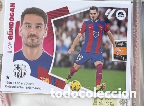 Coleccionismo Cromos antiguos: GUNDOGAN CROMO FUTBOL FC BARCELONA LIGA ESTE 2024 2025
