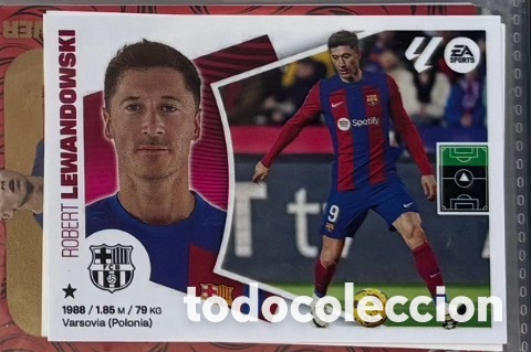 Coleccionismo Cromos antiguos: LEWANDOWSKI CROMO FUTBOL FC BARCELONA LIGA ESTE 2024 2025