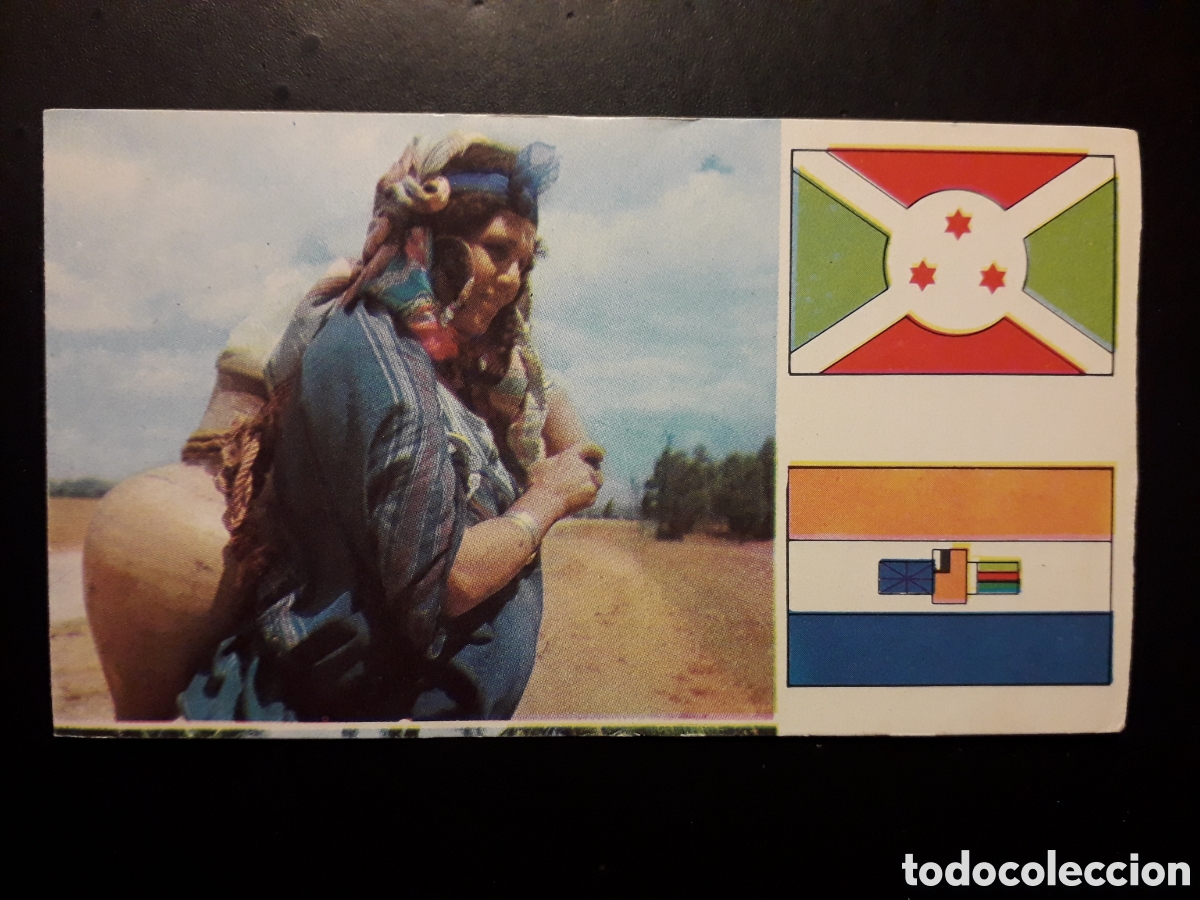Coleccionismo Cromos antiguos: T&Uacute;NEZ, BEDU&Iacute;NA, &Aacute;FRICA EL MUNDO CONTINENTES, BANDERAS N&deg; 26 LECHE RAM SIN PEGAR, PEDIDO M&Iacute;NIMO 3&euro;