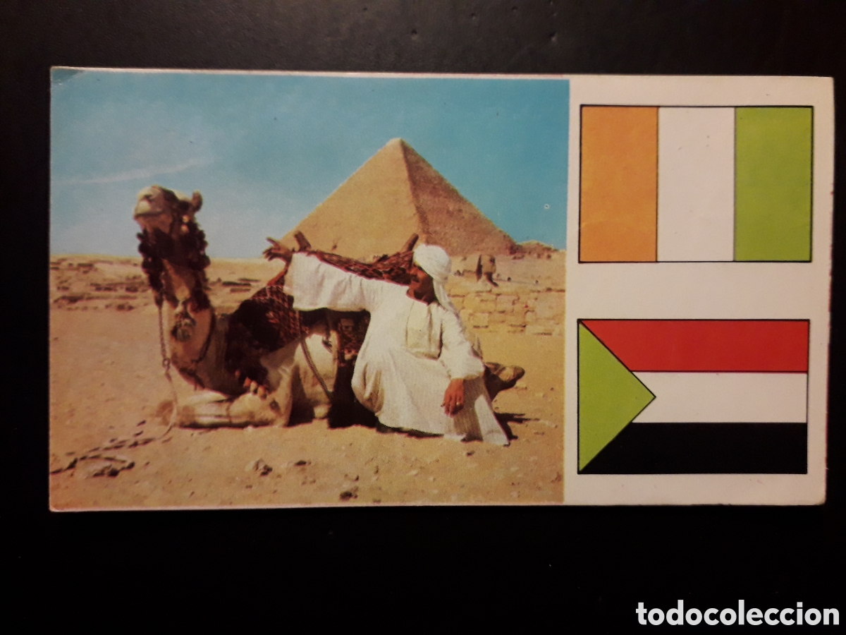 Collezionismo Figurine antiche: EGIPTO, PIR&Aacute;MIDE, &Aacute;FRICA EL MUNDO CONTINENTES, BANDERAS N&deg; 30 LECHE RAM SIN PEGAR, PEDIDO M&Iacute;NIMO 3&euro;