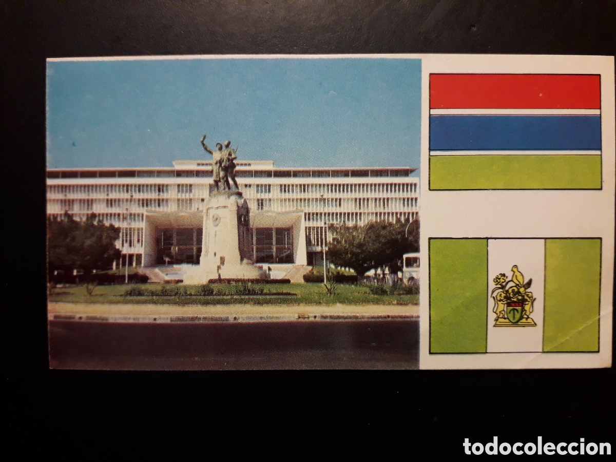 Coleccionismo Cromos antiguos: DAKAR SENEGAL, &Aacute;FRICA EL MUNDO CONTINENTES, BANDERAS N&deg; 50 LECHE RAM SIN PEGAR, PEDIDO M&Iacute;NIMO 3&euro;