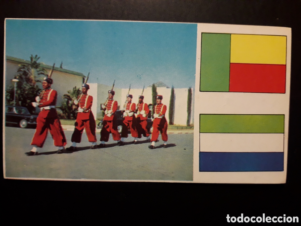 Coleccionismo Cromos antiguos: RABAT, MARRUECOS, &Aacute;FRICA EL MUNDO CONTINENTES, BANDERAS N&deg; 53 LECHE RAM SIN PEGAR, PEDIDO M&Iacute;NIMO 3&euro;