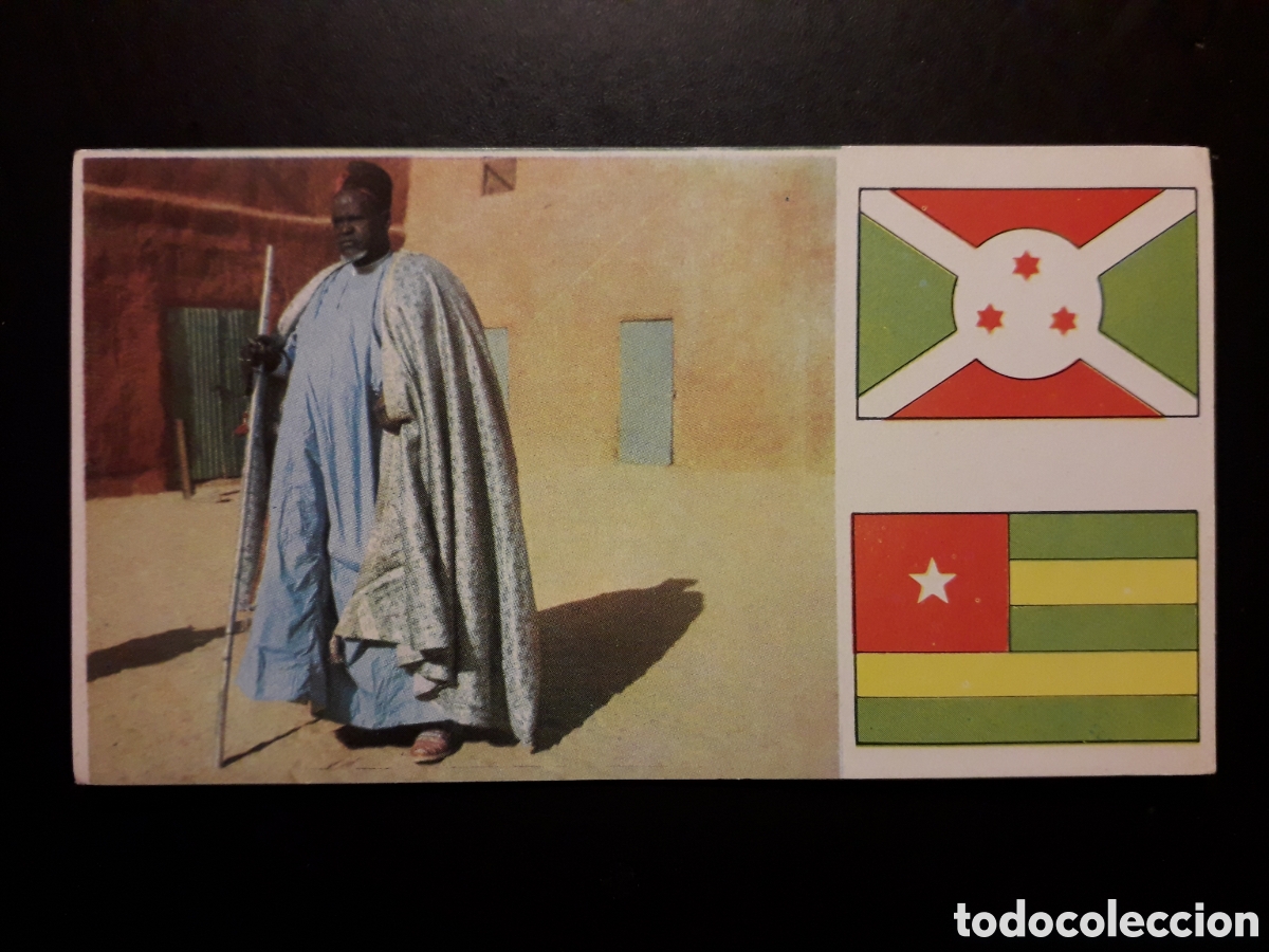 Coleccionismo Cromos antiguos: NIGERIA, SULT&Aacute;N, &Aacute;FRICA EL MUNDO CONTINENTES, BANDERAS N&deg; 59 LECHE RAM SIN PEGAR, PEDIDO M&Iacute;NIMO 3&euro;