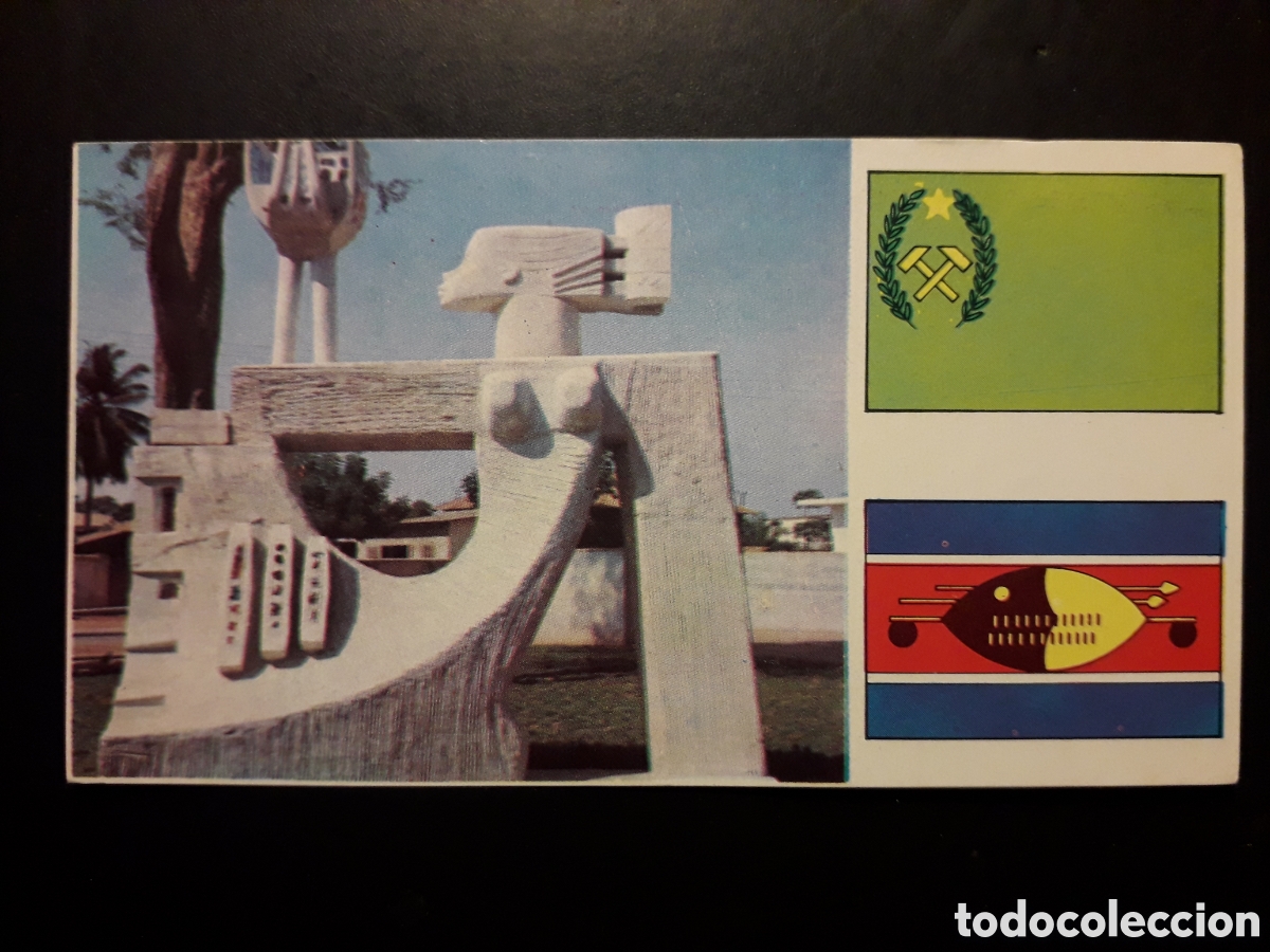 Coleccionismo Cromos antiguos: TOGO, LOM&Eacute;, &Aacute;FRICA EL MUNDO CONTINENTES, BANDERAS N&deg; 63 LECHE RAM SIN PEGAR, PEDIDO M&Iacute;NIMO 3&euro;