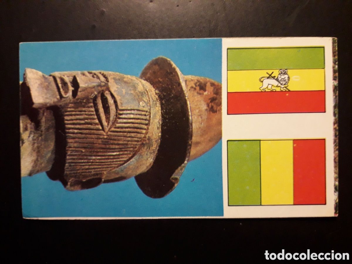 Coleccionismo Cromos antiguos: CONGO, FETICHE &Aacute;FRICA EL MUNDO CONTINENTES, BANDERAS N&deg; 64 LECHE RAM SIN PEGAR, PEDIDO M&Iacute;NIMO 3&euro;