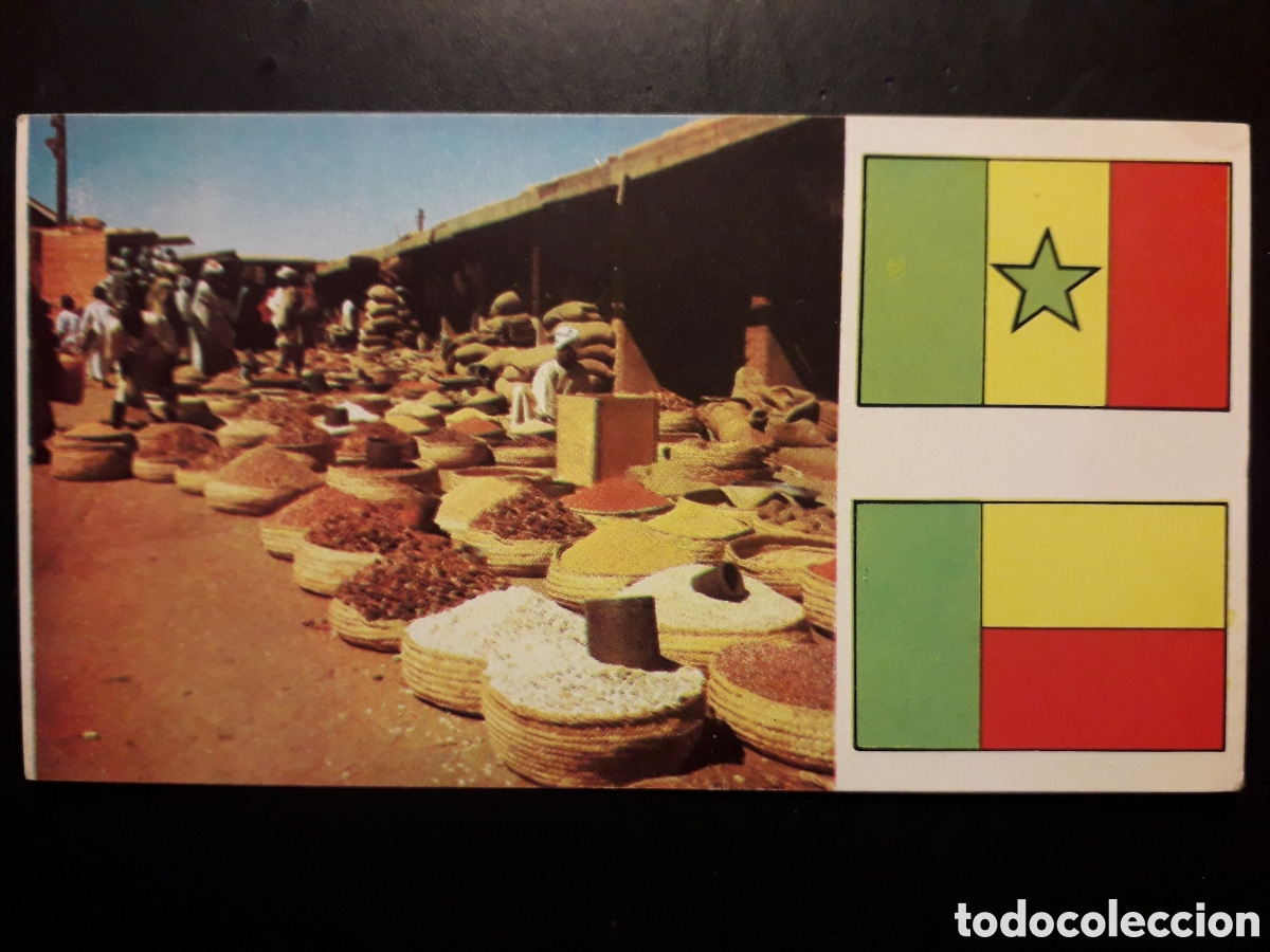 Coleccionismo Cromos antiguos: SUD&Aacute;N, MERCADO, &Aacute;FRICA EL MUNDO CONTINENTES, BANDERAS N&deg; 68 LECHE RAM SIN PEGAR, PEDIDO M&Iacute;NIMO 3&euro;