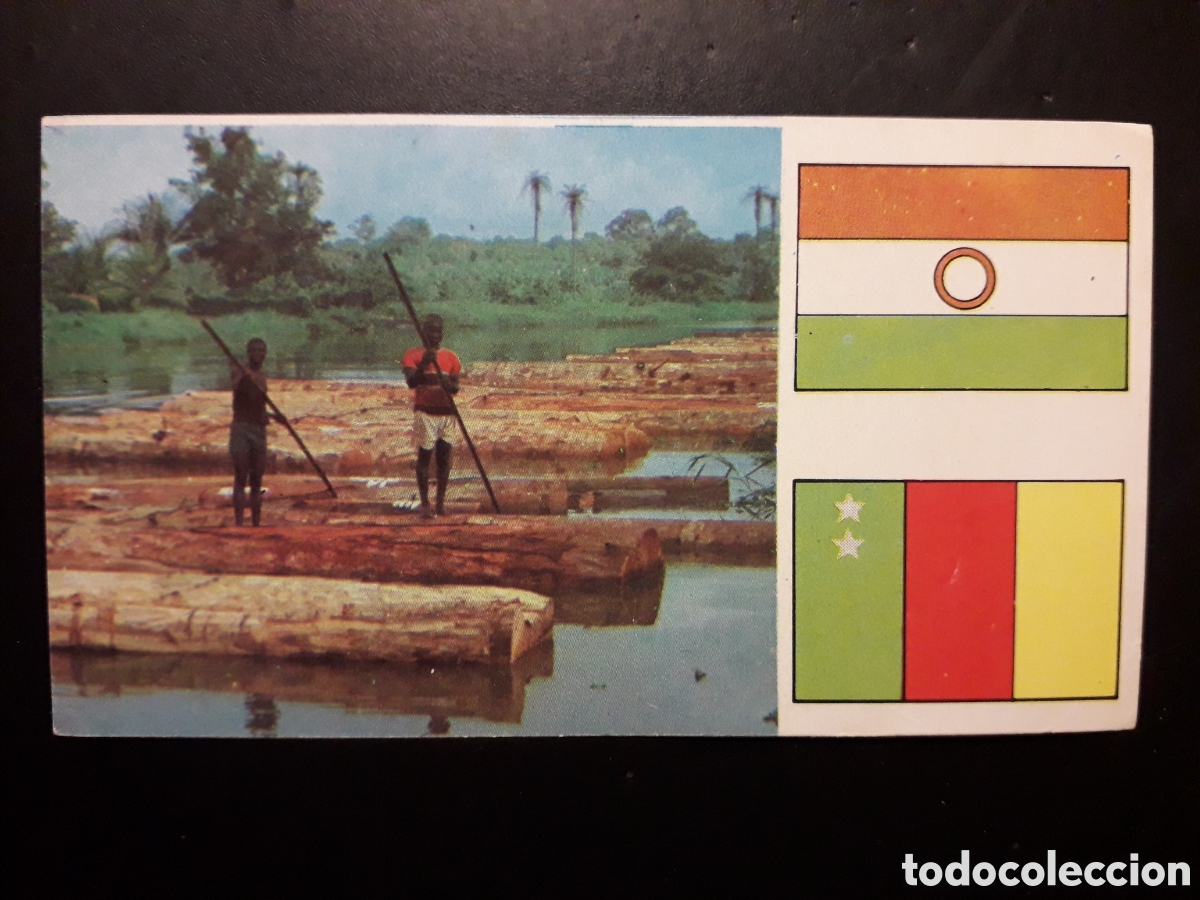 Coleccionismo Cromos antiguos: COSTA DE MARFIL, &Aacute;FRICA EL MUNDO CONTINENTES, BANDERAS N&deg; 74 LECHE RAM SIN PEGAR, PEDIDO M&Iacute;NIMO 3&euro;