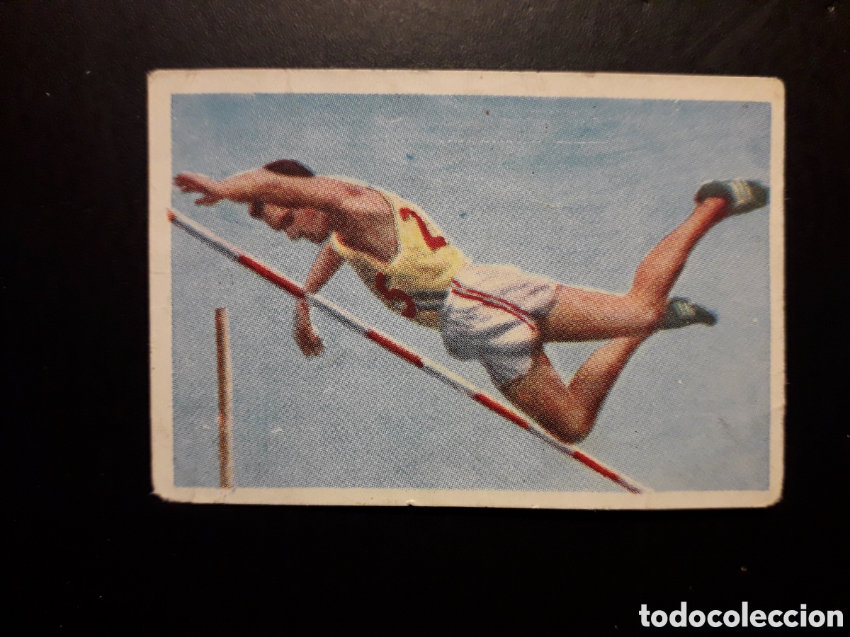 Coleccionismo Cromos antiguos: ATLETISMO, SALTO DE P&Eacute;RTIGA, JUEGOS OL&Iacute;MPICOS AMATLLER N&deg; 6 SIN PEGAR PEDIDO M&Iacute;NIMO 3&euro;