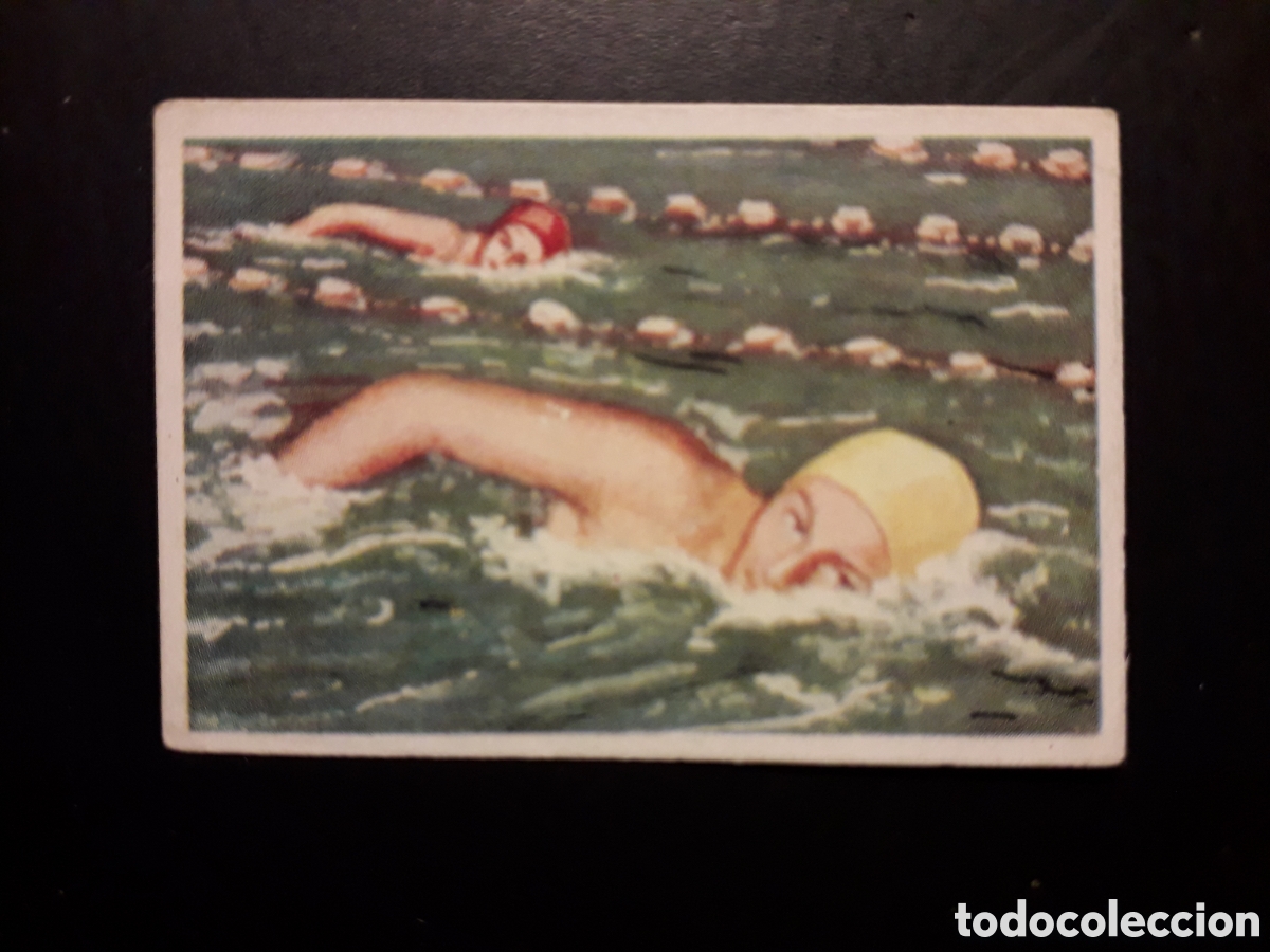 Coleccionismo Cromos antiguos: NATACI&Oacute;N, ESTILO LIBRE, JUEGOS OL&Iacute;MPICOS AMATLLER N&deg; 9 SIN PEGAR PEDIDO M&Iacute;NIMO 3&euro;