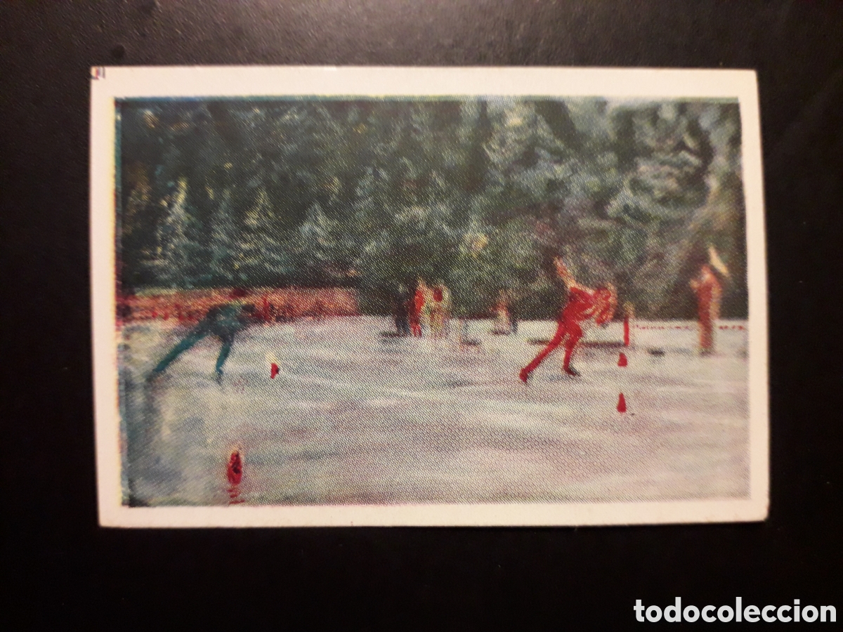 Coleccionismo Cromos antiguos: PATINAJE SOBRE HIELO, JUEGOS OL&Iacute;MPICOS AMATLLER N&deg; 21 SIN PEGAR PEDIDO M&Iacute;NIMO 3&euro;
