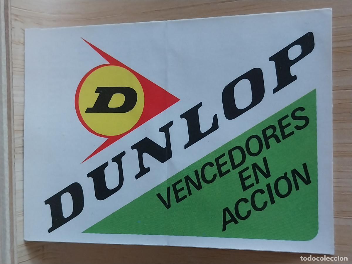 Coleccionismo Cromos antiguos: BOLLYCAO DUNLOP SIGUE BUSCANDO VESPINO DERBI CROMO SIN PEGAR NUNCA ORIGINAL 7.5X5.4CMS