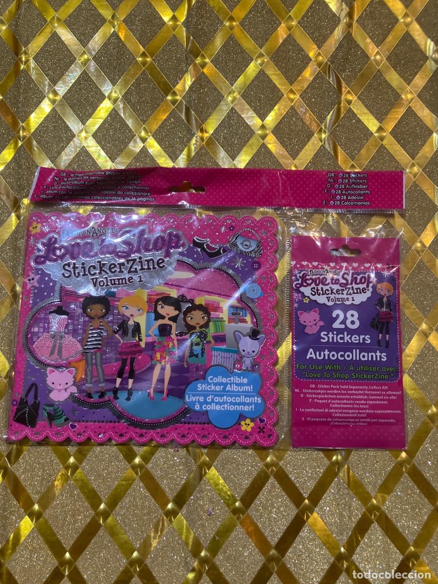 Coleccionismo Cromos antiguos: ALBUM STICKERS LOVE TO SHOP FASHION ANGELS !