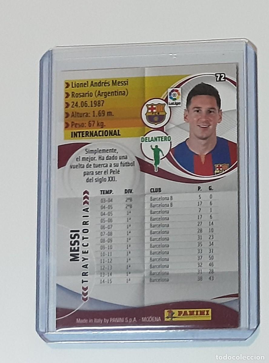 Coleccionismo cromos antiguos: Messi megacracks mgk 15 16 - Foto 2