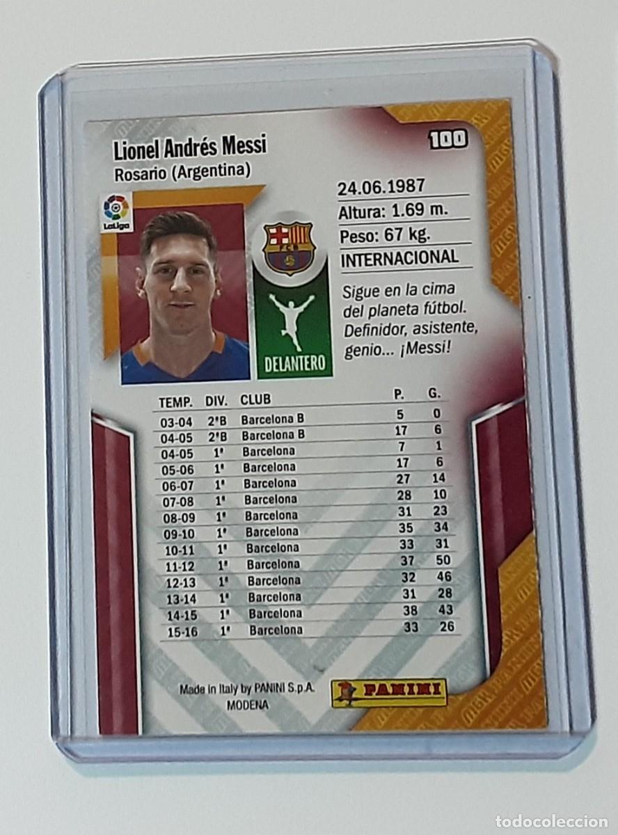 Coleccionismo cromos antiguos: Messi megacracks mgk 16 17 - Foto 2
