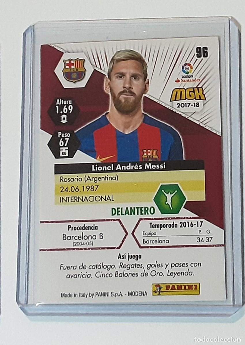 Coleccionismo cromos antiguos: Messi megacracks mgk 17 18 - Foto 2