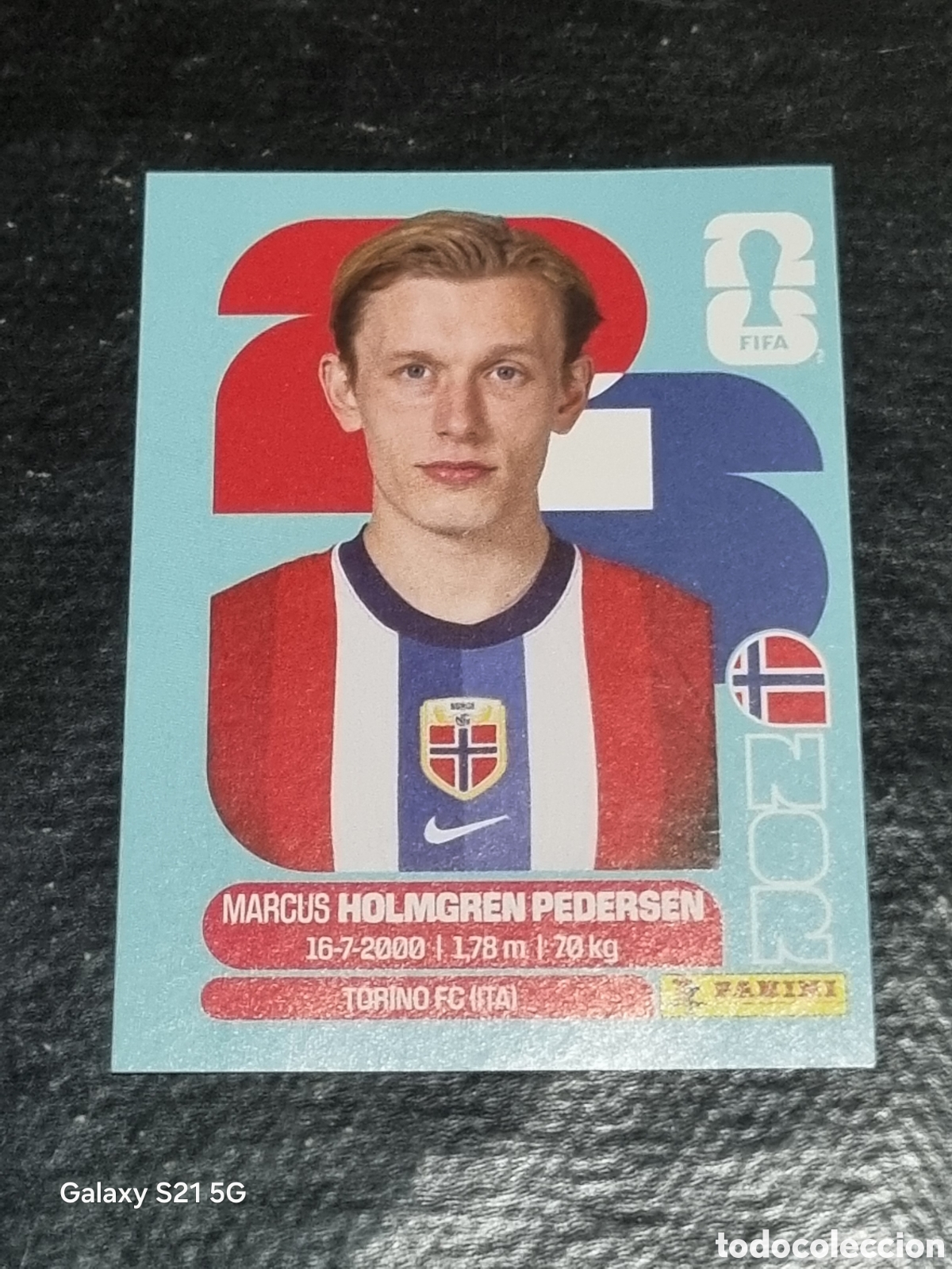 Coleccionismo Cromos antiguos: 6 - PEDERSEN , NORUEGA FIFA WORLD CUP 2026