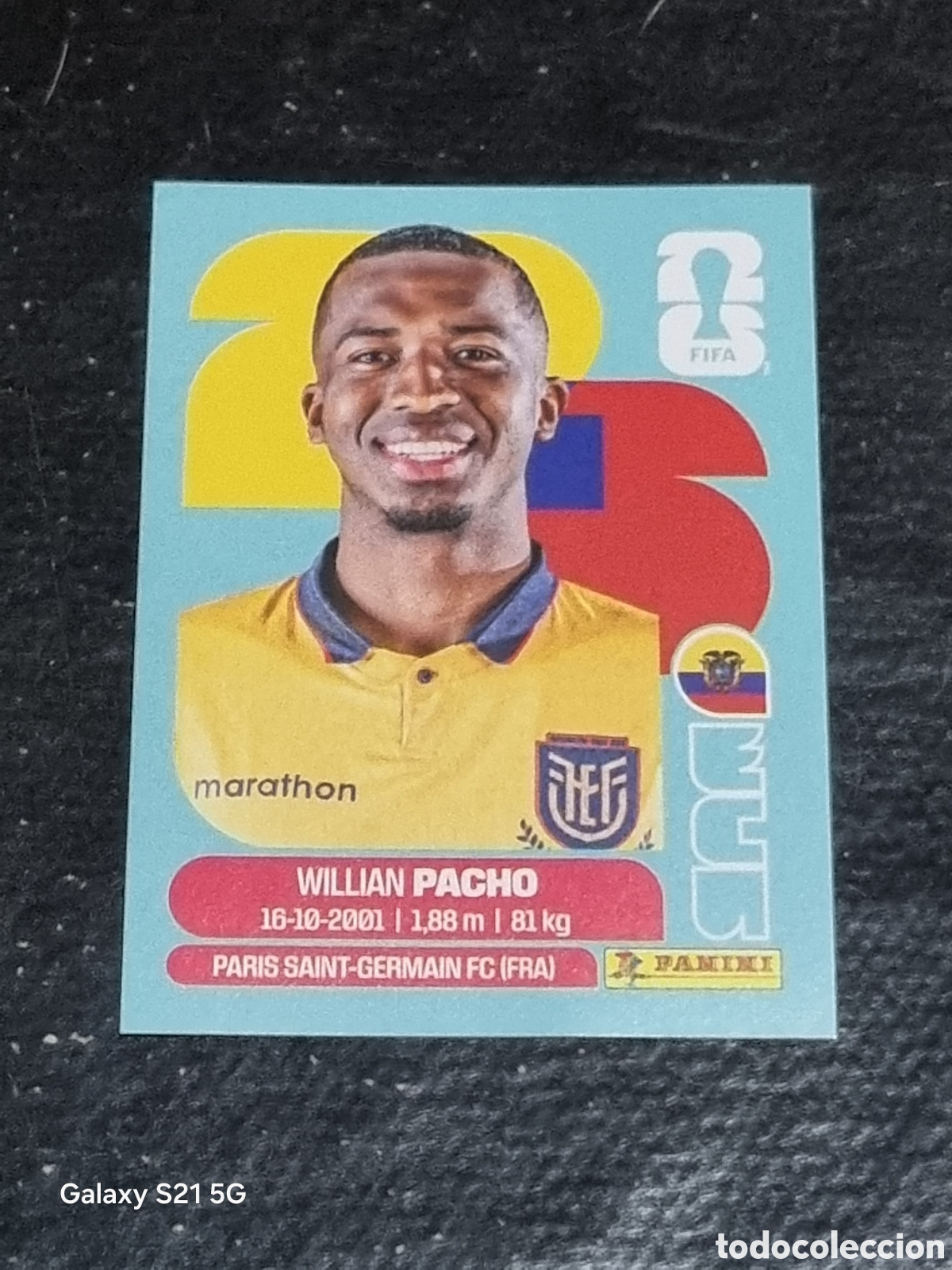 Coleccionismo Cromos antiguos: 6 - PACHO , ECUADOR FIFA WORLD CUP 2026