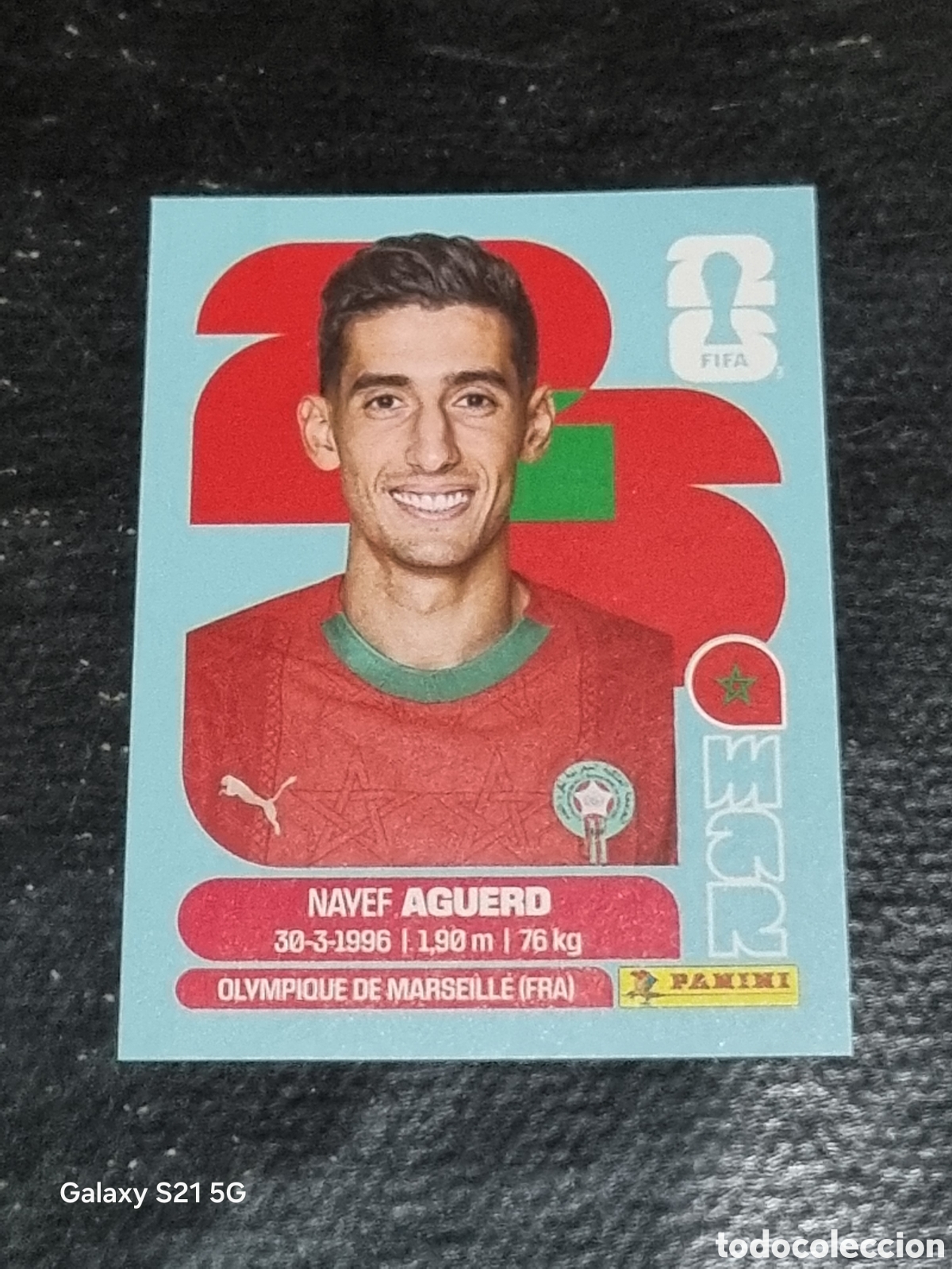 Coleccionismo Cromos antiguos: 6 - AGUERD , MARRUECOS FIFA WORLD CUP 2026