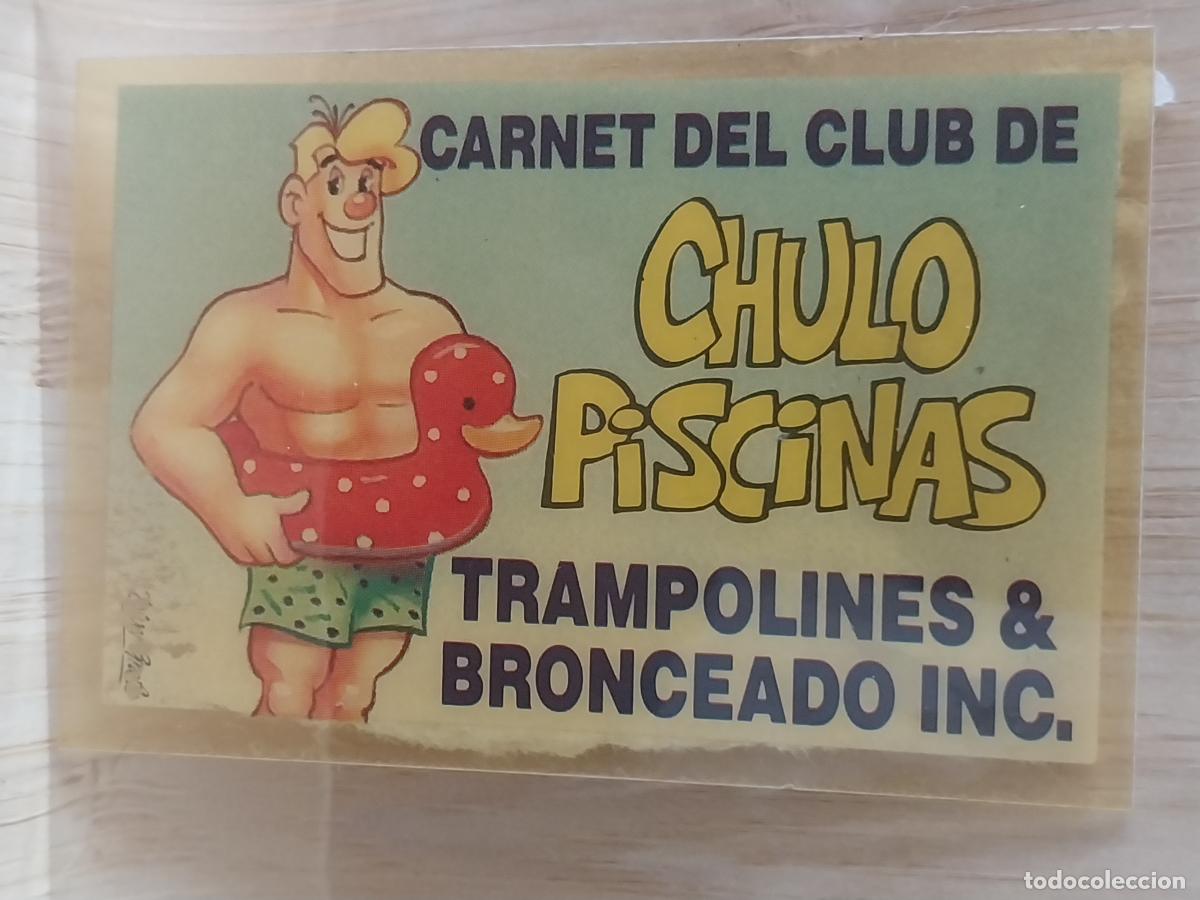 Coleccionismo Cromos antiguos: BOLLYCAO CARNET CLUB CHULO PISCINAS CROMO RECUPERADO ORIGINAL VINTAGE VER FOTO DORSO