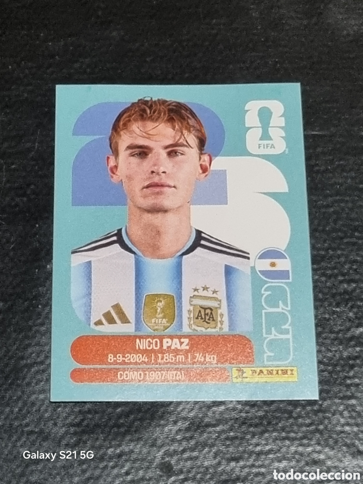 Coleccionismo Cromos antiguos: 14 - NICO PAZ , ARGENTINA FIFA WORLD CUP 2026