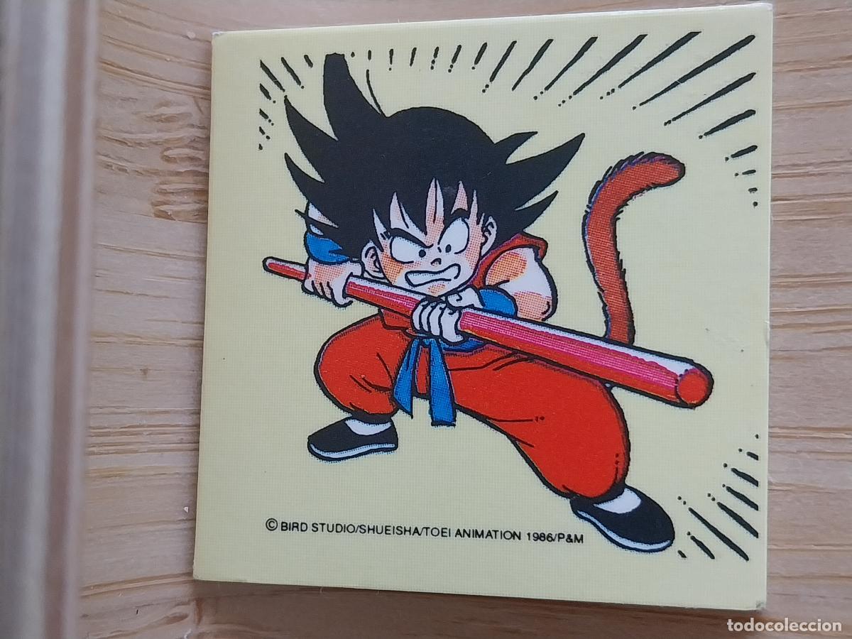 Coleccionismo Cromos antiguos: DRAGON BALL A&Ntilde;O 1986 FOSFOCROMO MATUTANO SON GOKU CROMO RECUPERADO 3CMS ORIGINAL TOEI