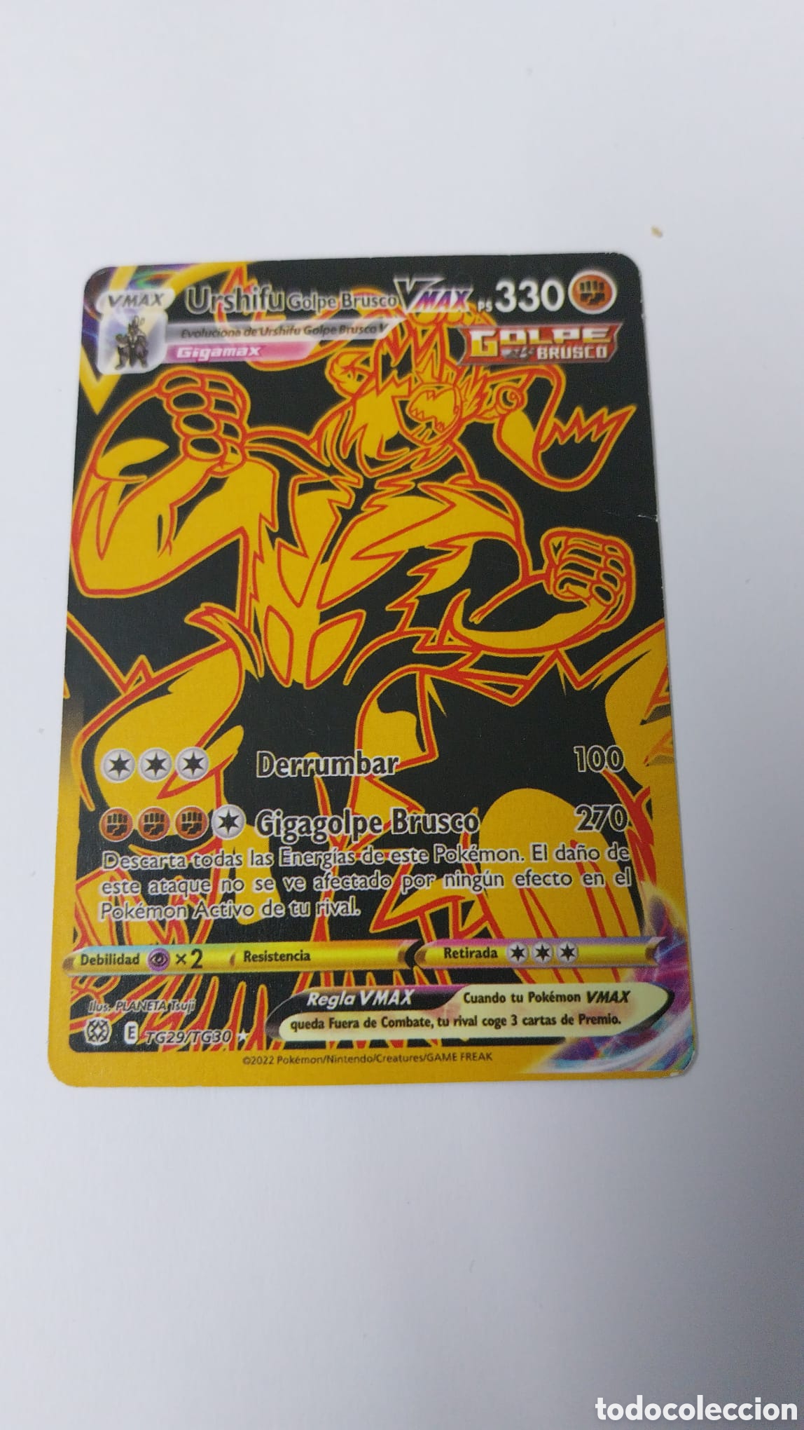 Coleccionismo Cromos antiguos: Urshifu vmax edici&oacute;n negro tg29