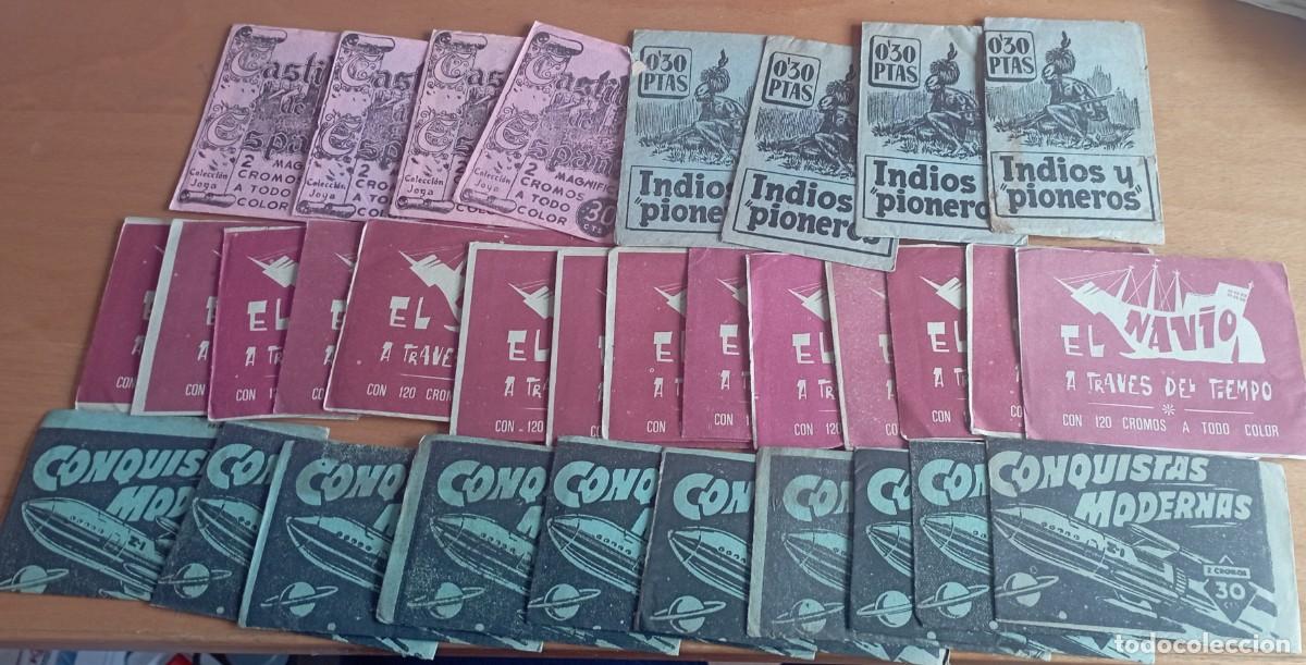 Coleccionismo Cromos antiguos: Lote de 31 sobres de cromos a&ntilde;os 60 sin abrir