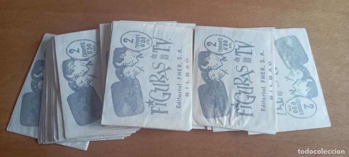 Coleccionismo Cromos antiguos: Lote de 28 sobres de cromos sin abrir figuras de la T.V. Fher