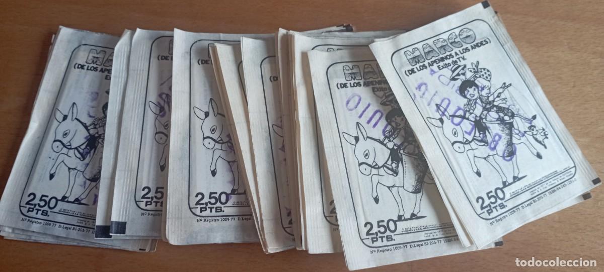 Coleccionismo Cromos antiguos: Lote de 25 sobres de cromos Marco de Fher. Sin abrir